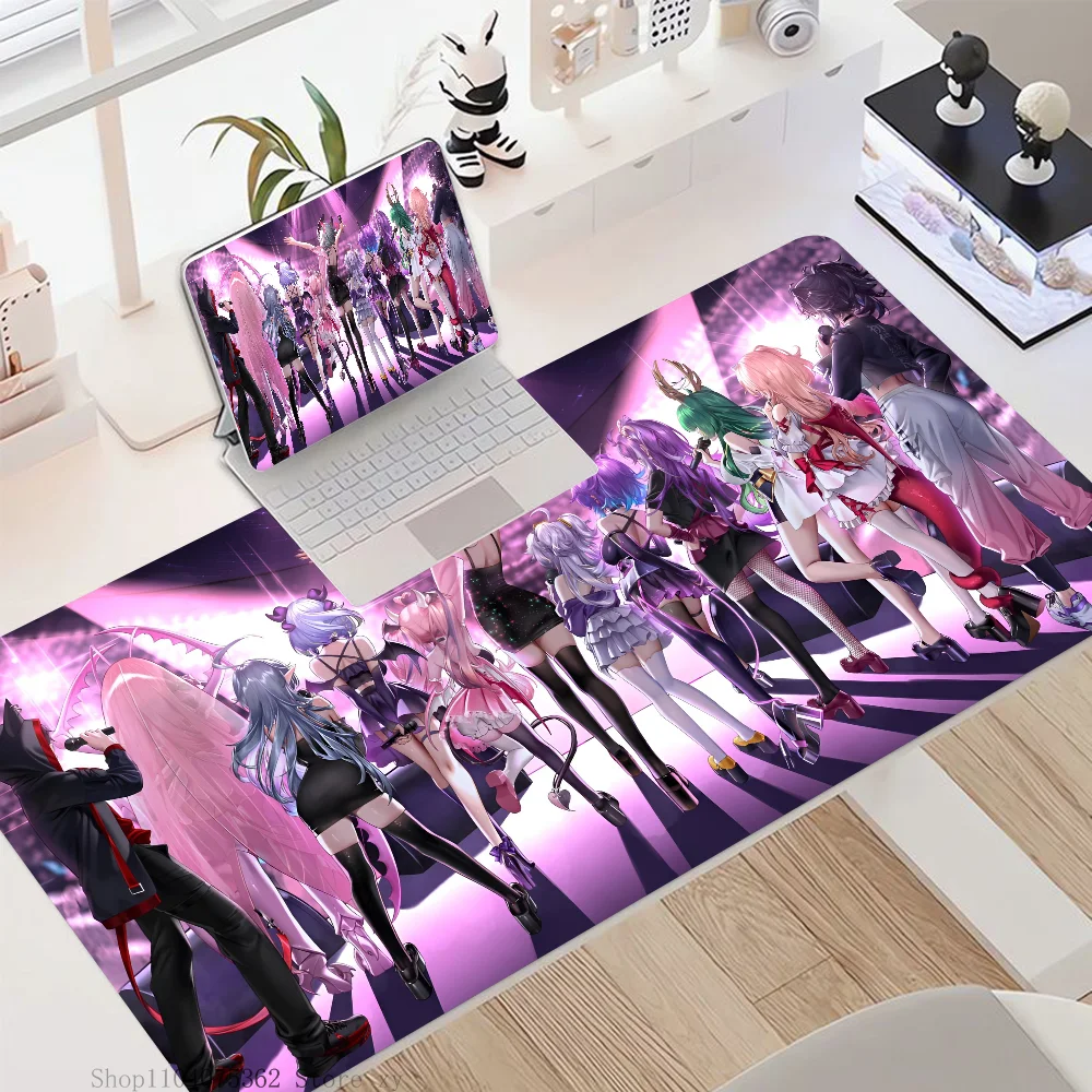 V-VShojo Ironmouse Zentreya Projekt Melody Mousepad Large Keyboard Desk Mat Gaming Mouse Pad LockEdge Non-slip Mat