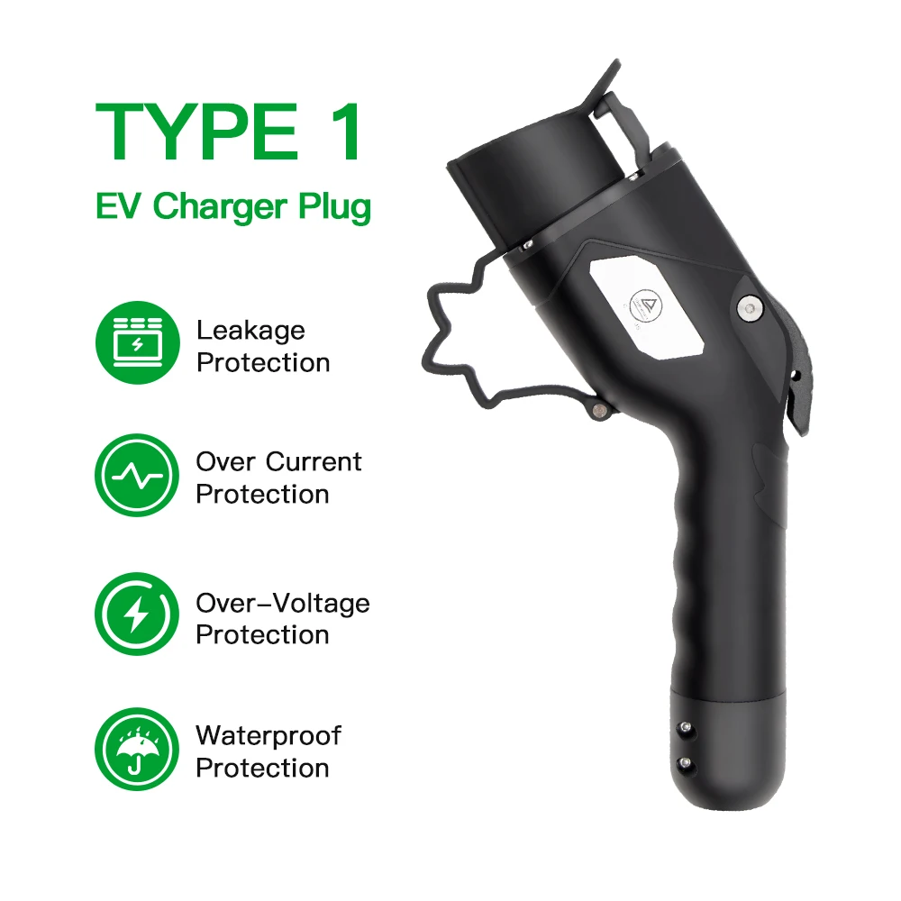 ISIGMA EV Charging Cable Type 1 to Type 2 J1172 to IEC62196-2 16A 3.6kw 32A 7.kw 240V for Ellectric Vehicles Charging