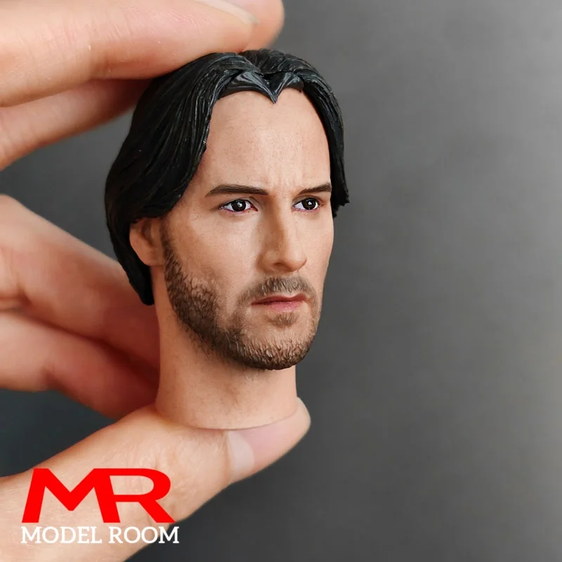 1/6 Keanu Reeves Testa Sculpt Modello di intaglio per 12 '' Soldato Maschio Action Figure Bambole Da Collezione Modello