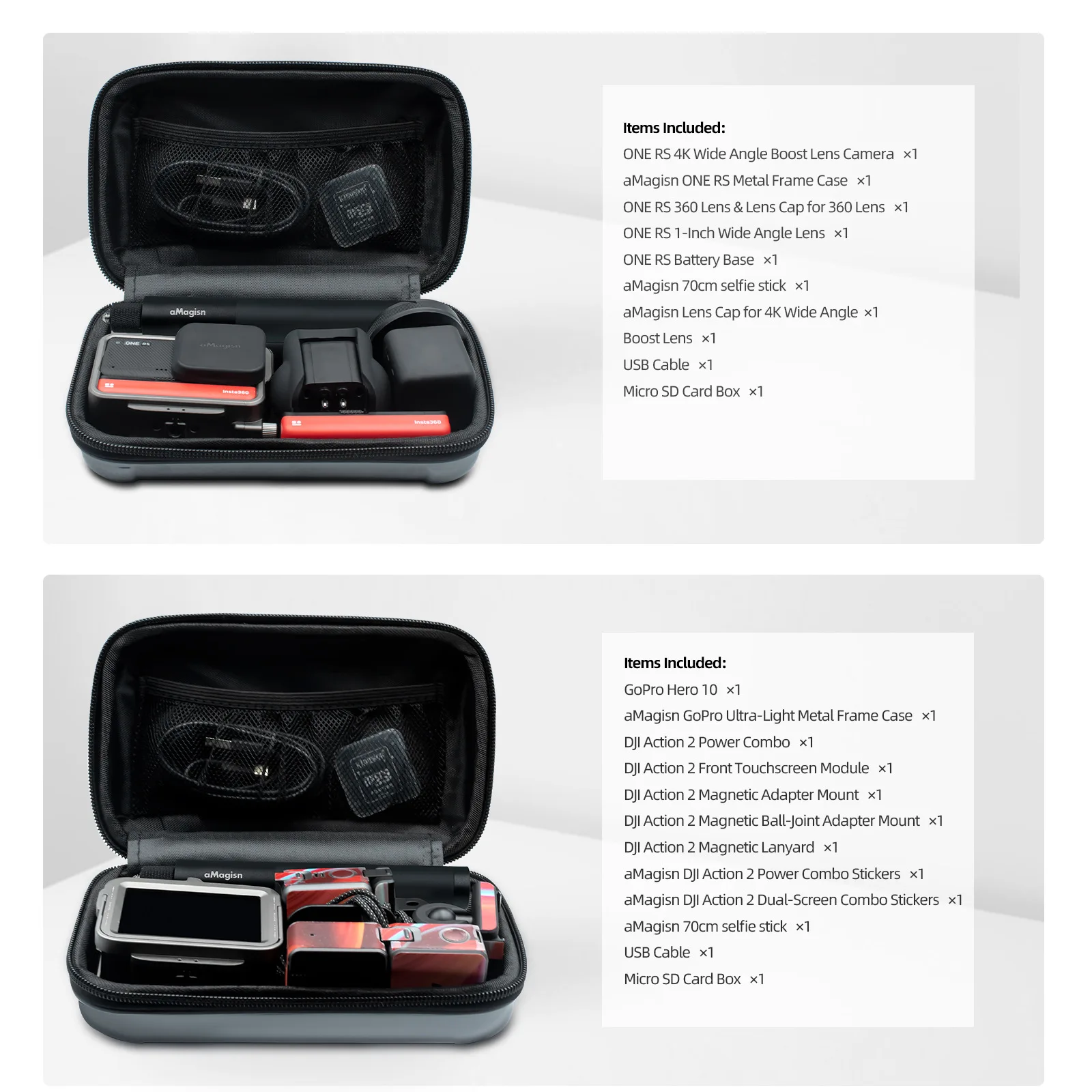 For Insta360 X3 small Size storage bag 360X3 protection accessories Portable Carring case Action sports camera Hard case bag