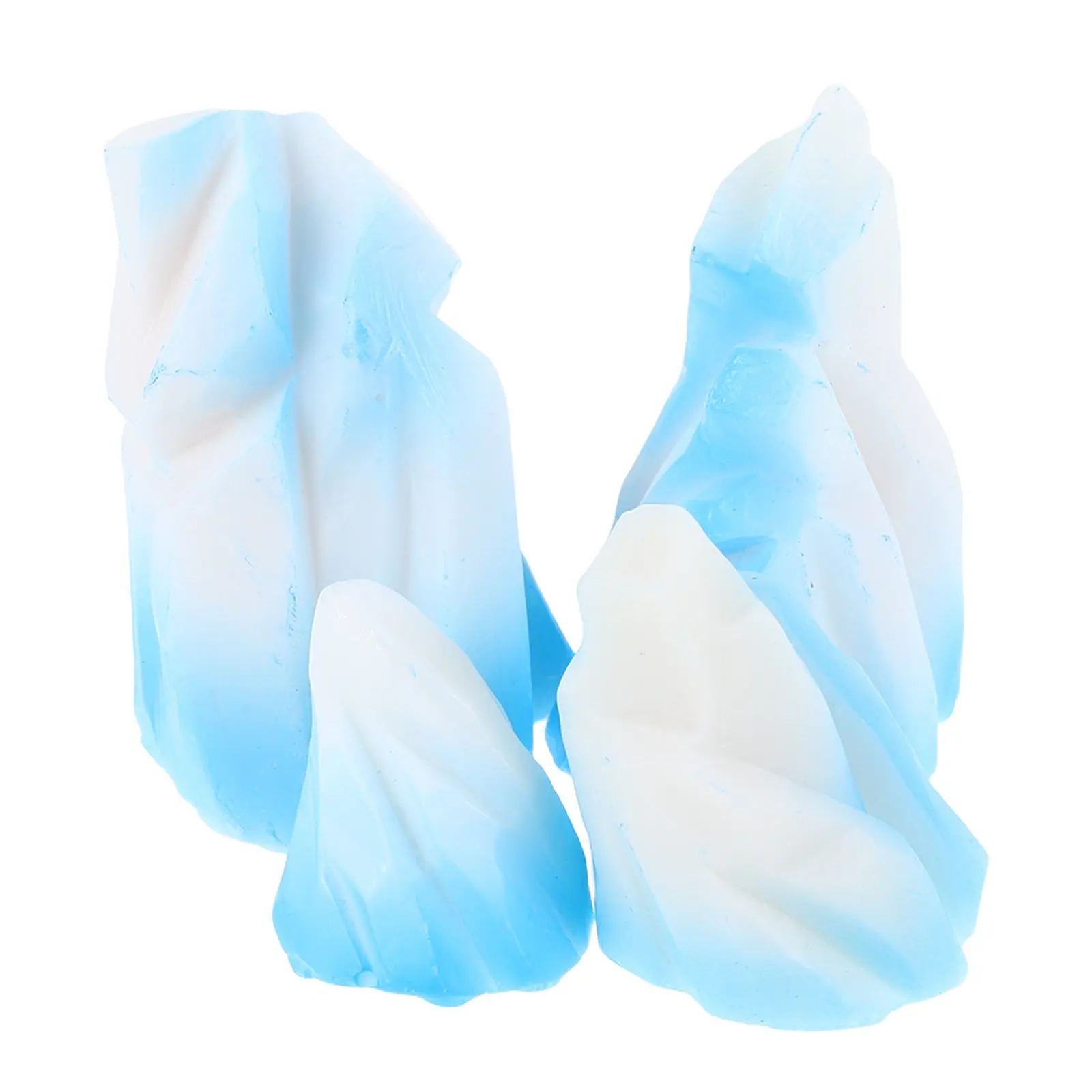 

4Pcs Mini Resin Iceberg Sculptures Realistic Micro Landscape Decorations Aquarium Garden Accessories Miniature Resin Figurines
