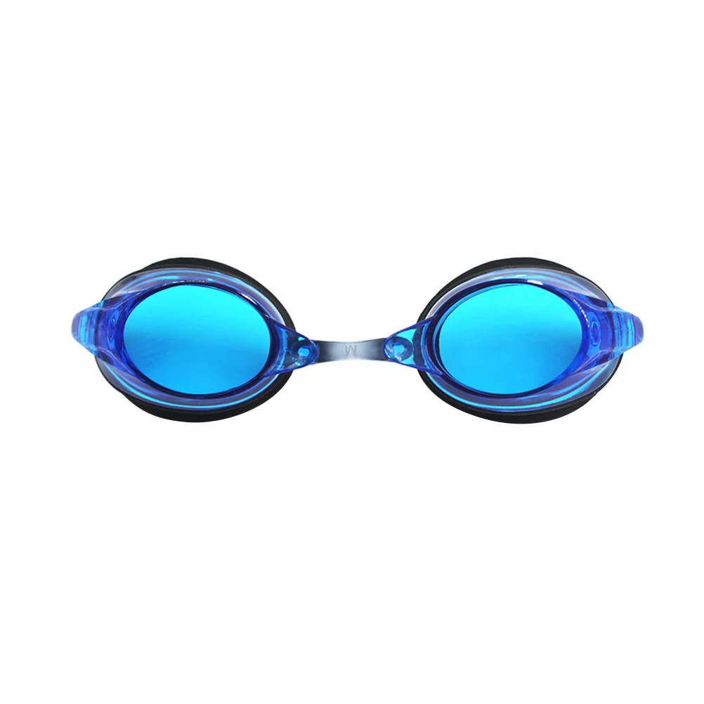 Professional Racing Goggles Anti-fog Goggle Fashionable Swimming Glasses High Visibility Waterproof Lenses (Lake Blue）