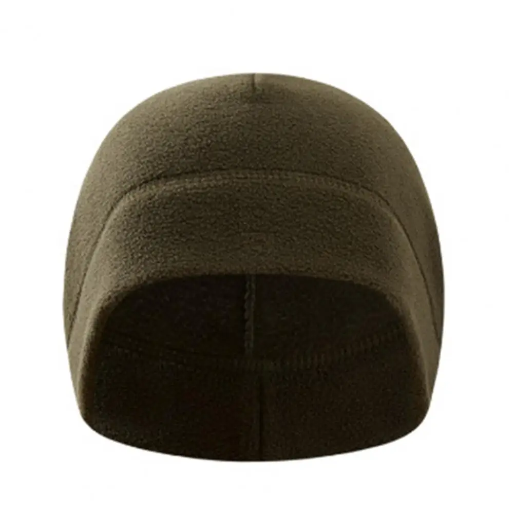 Thermal Skull Cap Autumn Winter Fleece Skull Cap Thermal Windproof Hat for Men Women Elastic Weather Outdoor Cycling Skiing
