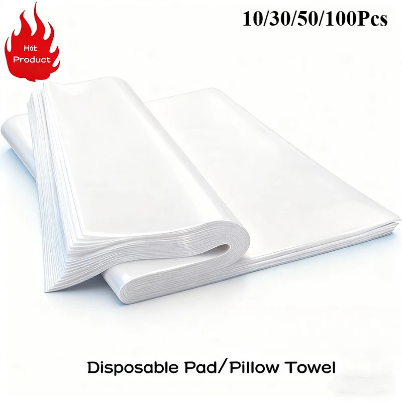 10-100pcs Disposable Face Cradle Cover Nonwoven Pillow Paper Waterproof Massage Spa Table for Disposable Beauty Headrest C
