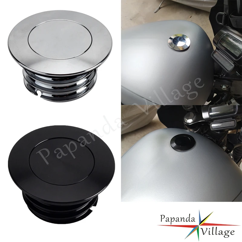 For Harley Softail Street Bob Breakout FXBB FXBR FXBRS FXST FXBBS 18-22 Motorcycle Pop Up Leakproof Fuel Gas Oil Tank Cap Cover