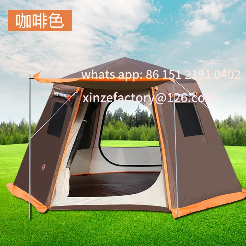 

Customizable Manufacturer Tent Outdoor Automatic Tent 3-4 People 5-8 People Sunscreen Rainstorm Camping Double-layer