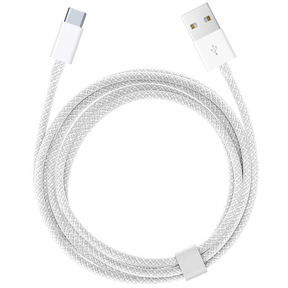  USB-C Nylon Braided Type-C Fast Charging Cable for iPhone16/15, Samsung S24/23/22, iPad Pro, Car Charging Cable Support Carplay. 
