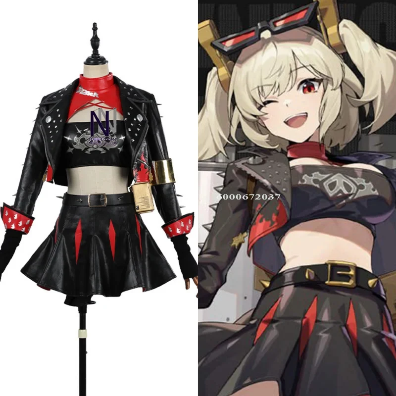 

ABC123Hot Game Zenless Zone Zero Cosplay Costume Women Anime Burnice White Cool Role Play High Quality Clothes Adult Comx,3;b'2.