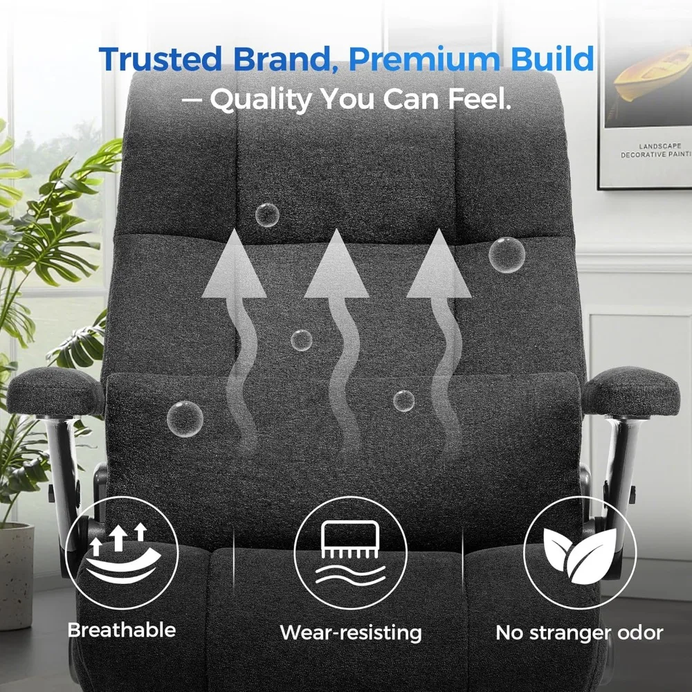 

Массажное офисное кресло для высоких и крупных людей, 600 фунтов, с очень широким сиденьем, 3D-массажем и подогревом, сверхпрочное, на заказ