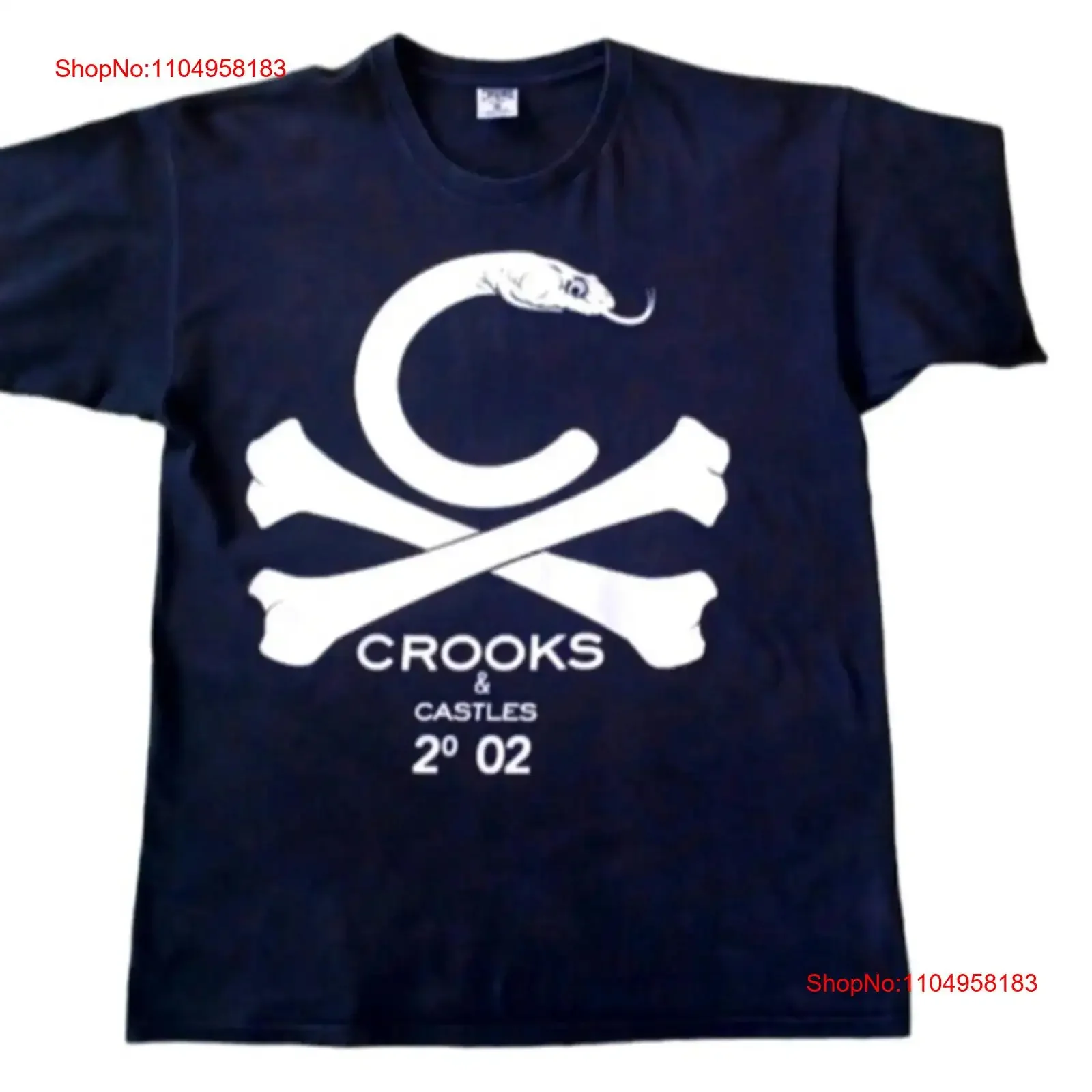 

Crooks Castles Vintage Danger Snake Logo T Shirt Large 100 cotton vintage Washed Versatile Stylish Top For Everyday Wear