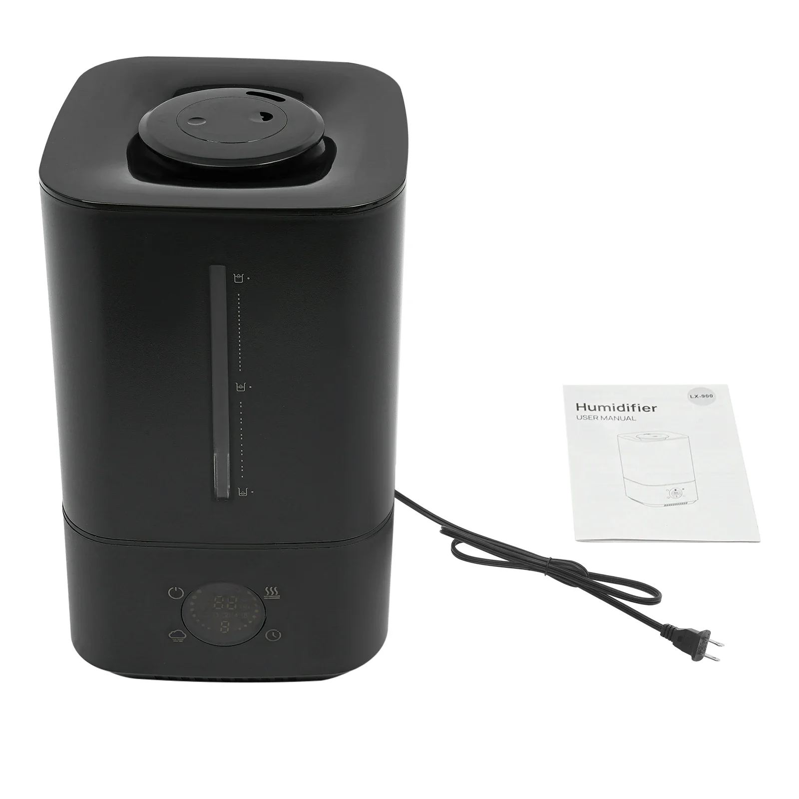 6L Touch Control Humidifier, Hot and Cold Mist Humidifier, 3-Level Adjustable Fog Volume, for Home, Bedroom, Living Room, 25W