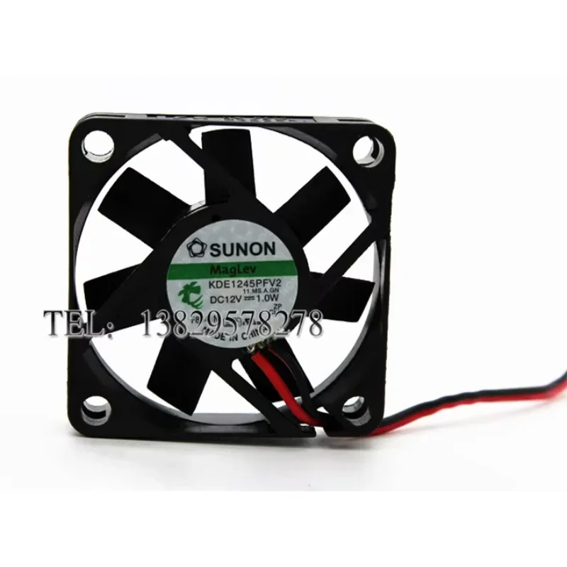 

SUNON KDE1245PFV2 DC 12V 1.0W 45x45x10mm 2-Wire Server Cooling Fan