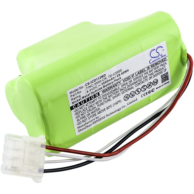 Cameron Sino 3500mAh Battery For Innomed HeartScreen 112d 7/NC-3000-CR  7D-C2500  PPC 002