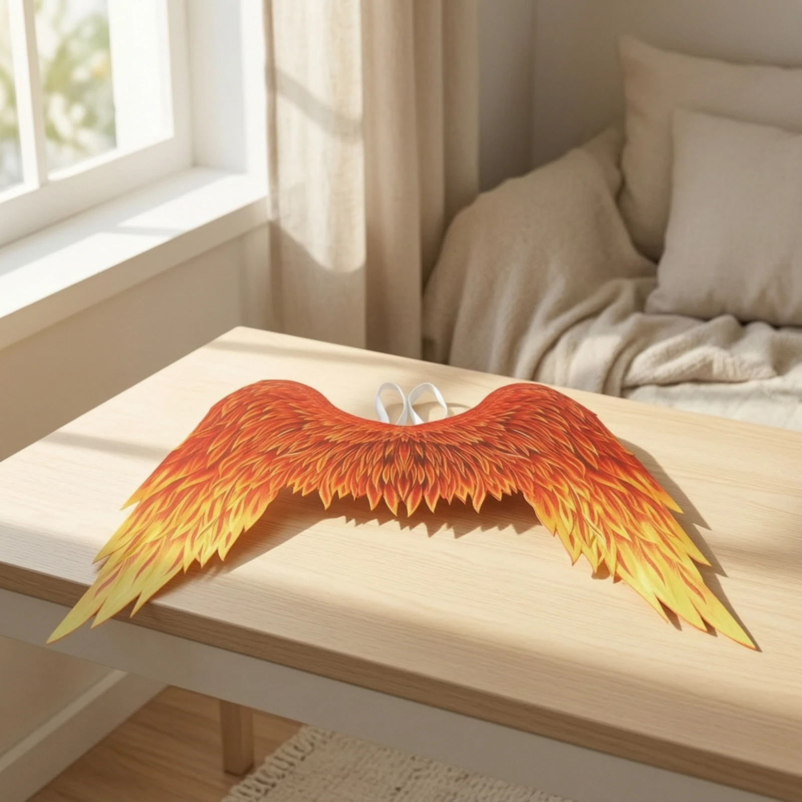 Mythical-Fire-Wings Large Cosplay Wings Eye-Catching Big for Cosplayers, Halloween, Carnival