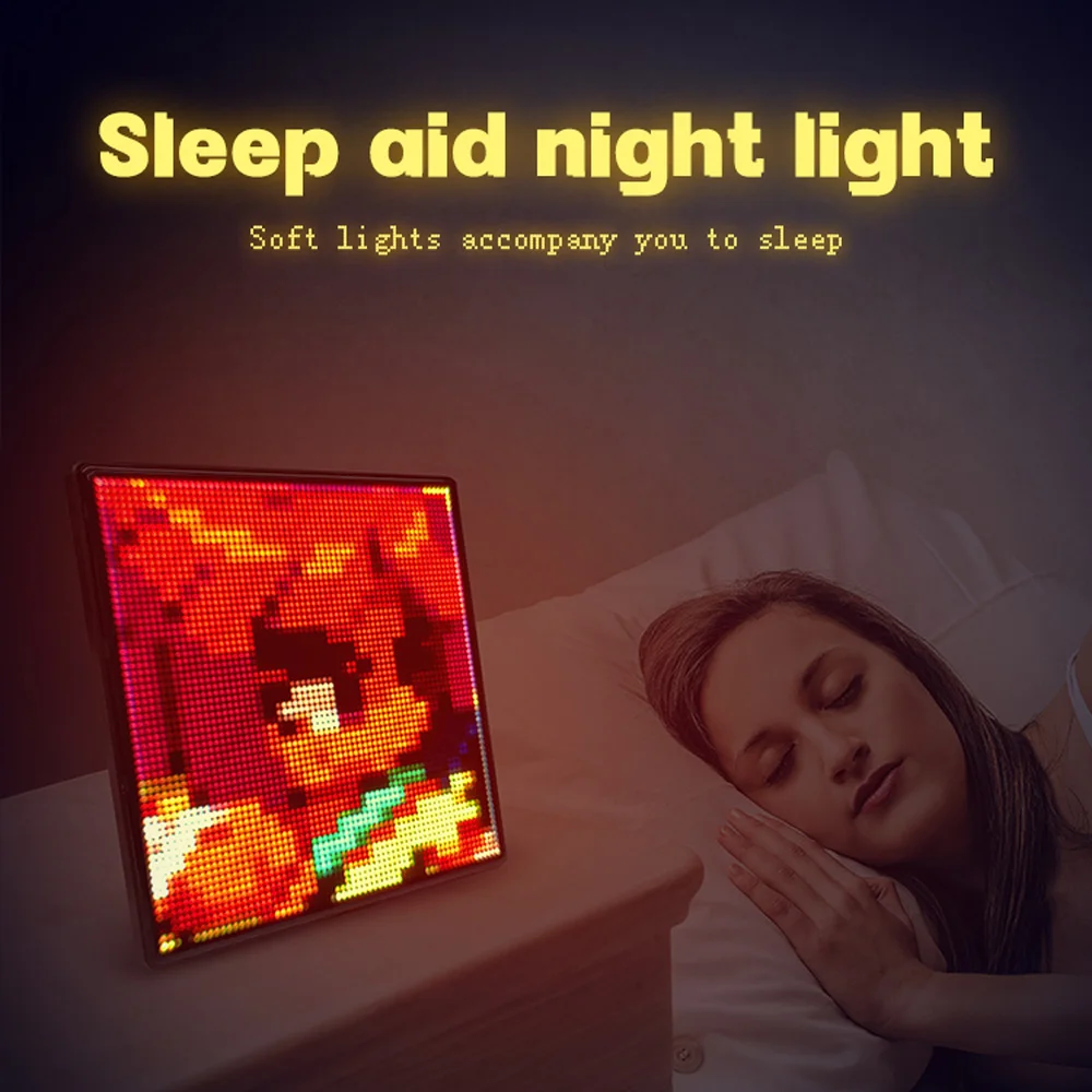 AD LED لوحة لتقوم بها بنفسك شاشات عرض LED ذكية RGB LED وحدة تسجيل مصفوفة بكسل الإبداعية لافتة الإعلان ضوء سطح المكتب الجدار #5