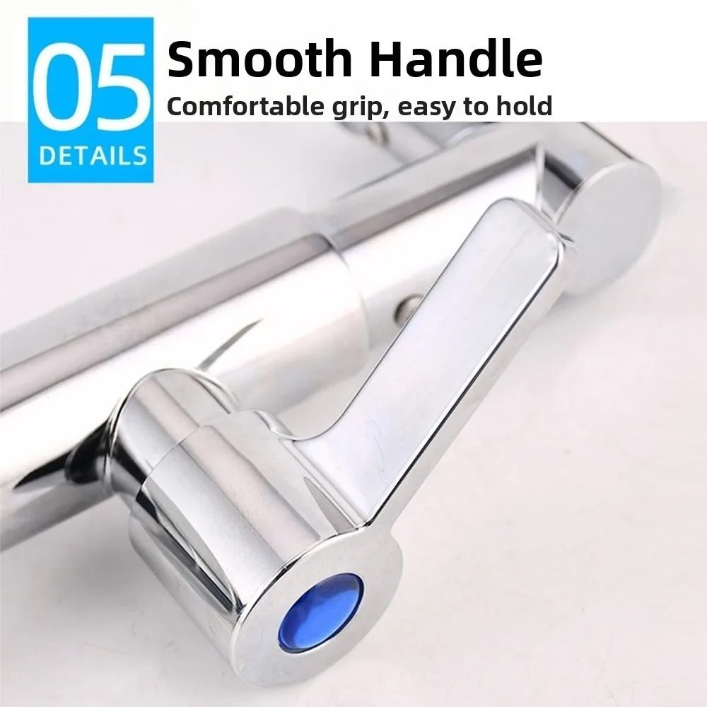 

360° Rotating Robotic Arm Faucet Hot and Cold Water Flexible Dual Mode Faucet High Pressure Water-Saving 360°Rotating Bibcock