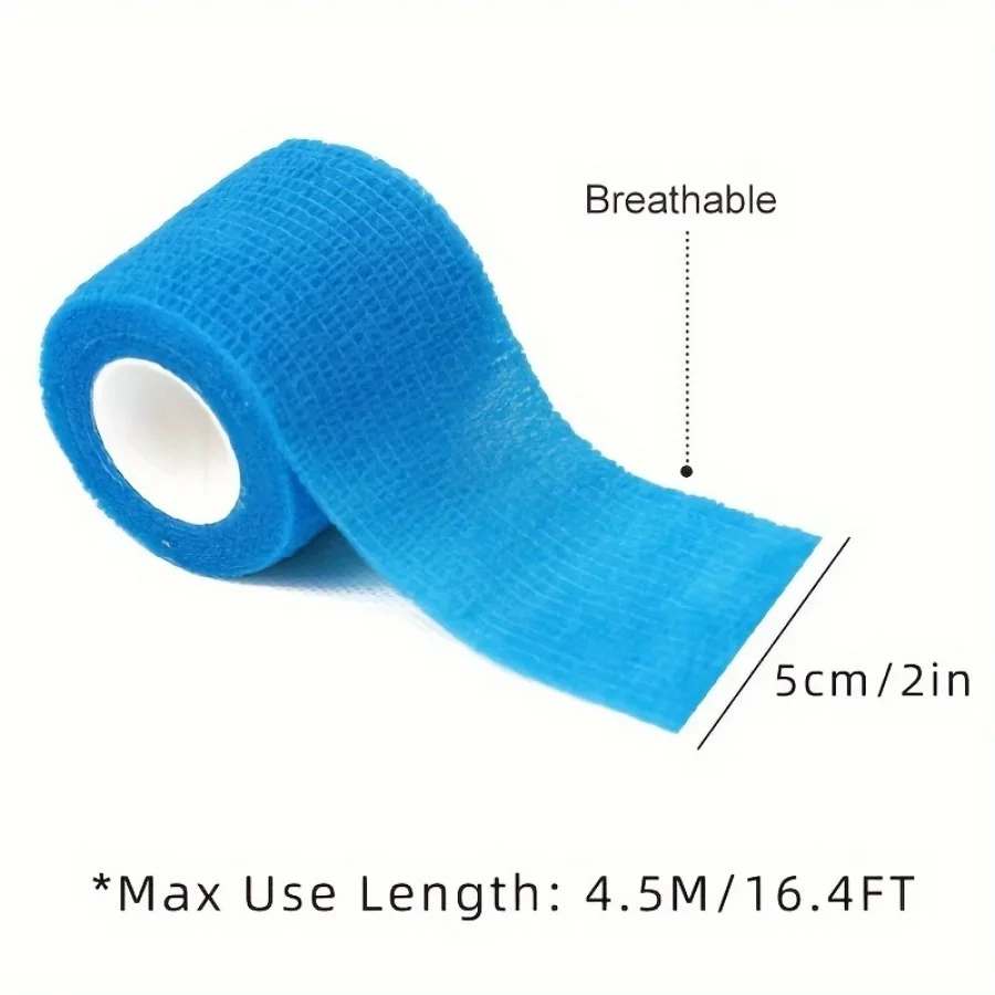 6Roll/12Roll Self Adhesive Bandage Wrap Elastic Breathable Sports Protector Tape Non-woven Finger Wrap For Wrist Ankle First Aid