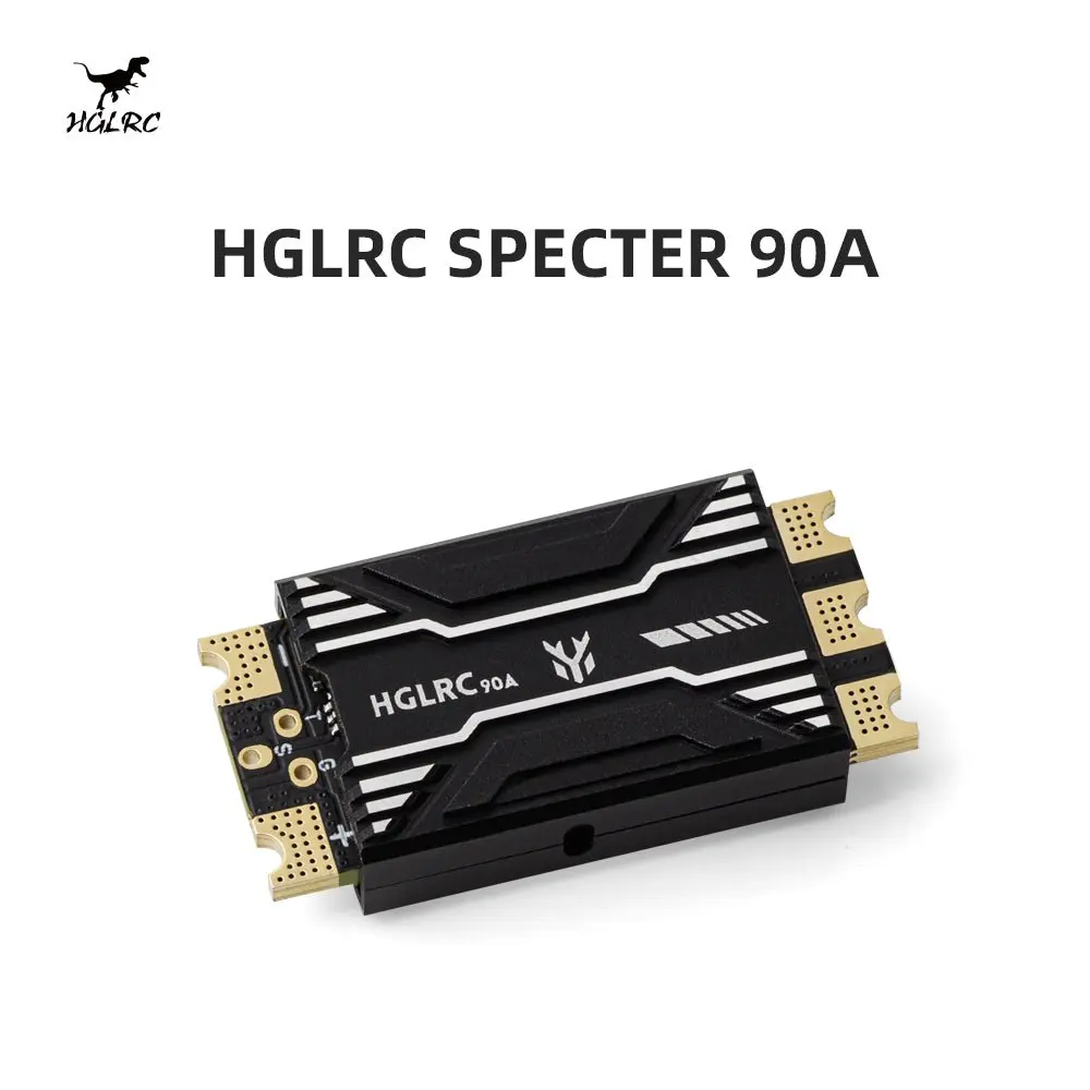 HGLRC SPECTER 90A ESC - Dual MOS BL32 Telemetry 2-8S 100A Peak for X8/X4/XCLASS FPV RC Accessory