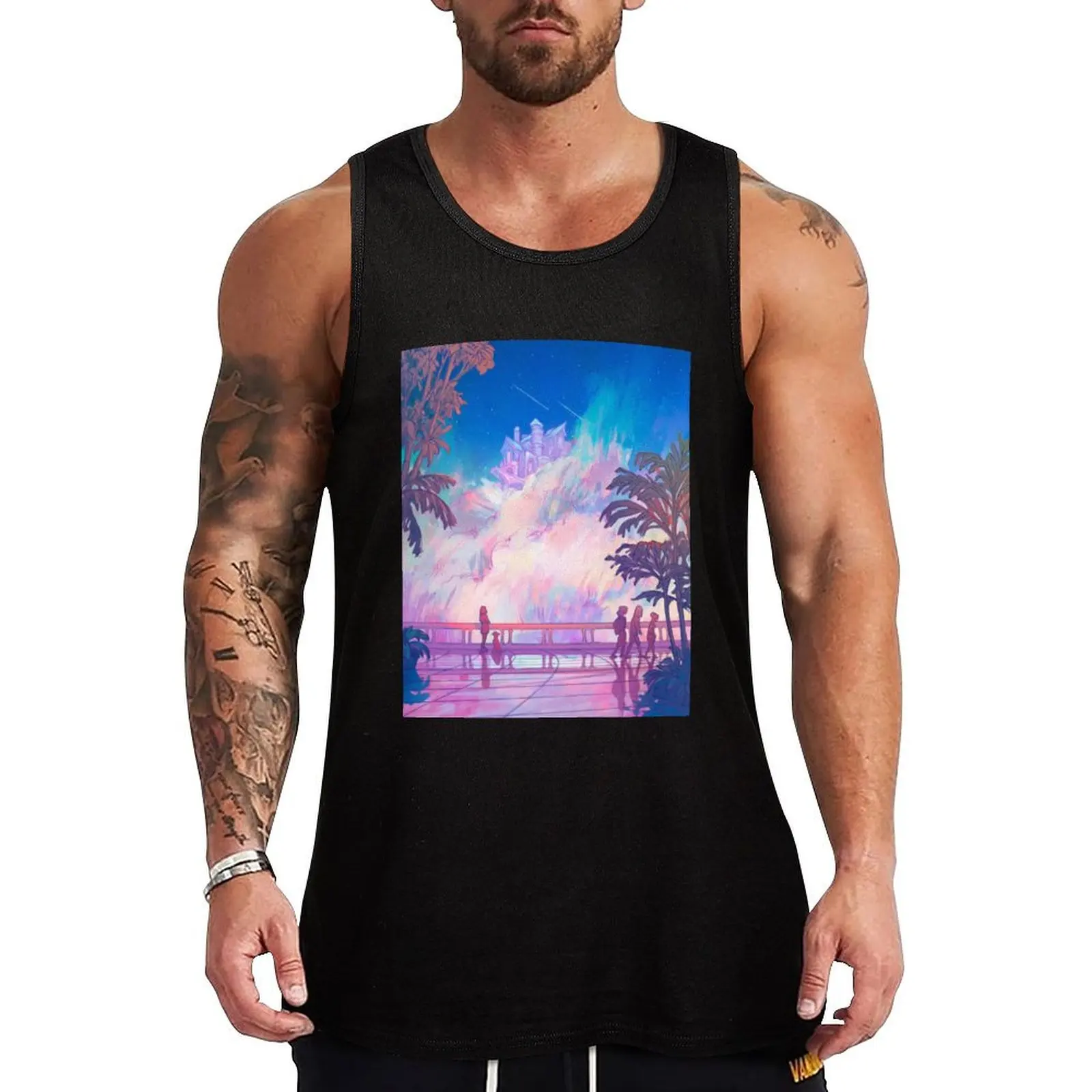 Enchanting Cloudscape Wonders Tank Top t shirt gym bodybuilding men