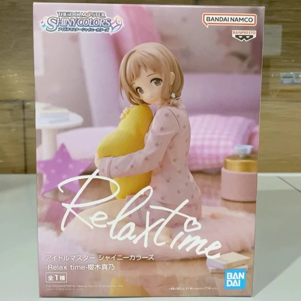 In Stock Bandai Original Genuine Banpresto THE IDOLM@STER: Shiny Colors Sakuragi Mano Relax Time 10cm Model Toy Figure Xmas Gift view 2