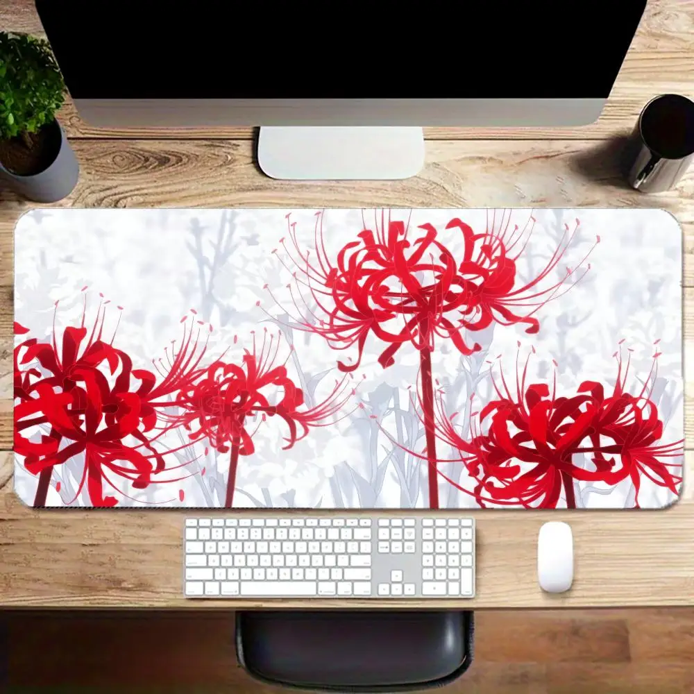 لوحة ماوس للألعاب Red Spider Lily XL Home مخصصة عالية الدقة كبيرة الحجم لوحة ماوس XXL لوحة مفاتيح مكاتب سجادة ناعمة للكمبيوتر المكتبي #1