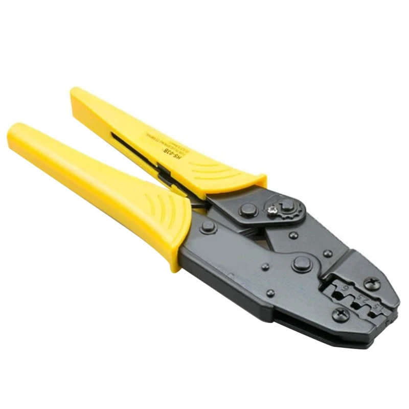 HS-03B Wire Crimping Pliers Capacity 1.5-6Mm² 15-10AWG For Non-Insulated Tabs And Receptacles Self-Adjusting Hand Tools