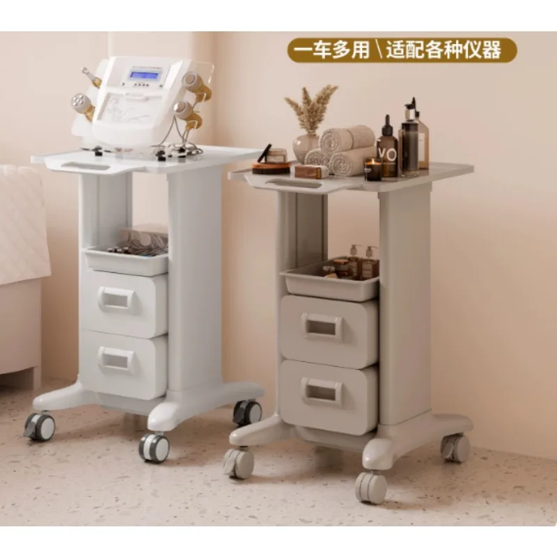 Mobile Beauty Trolley Movable Treatment Cart Multi Layer Storage Rack Rolling Organizer for Salon Spa Use