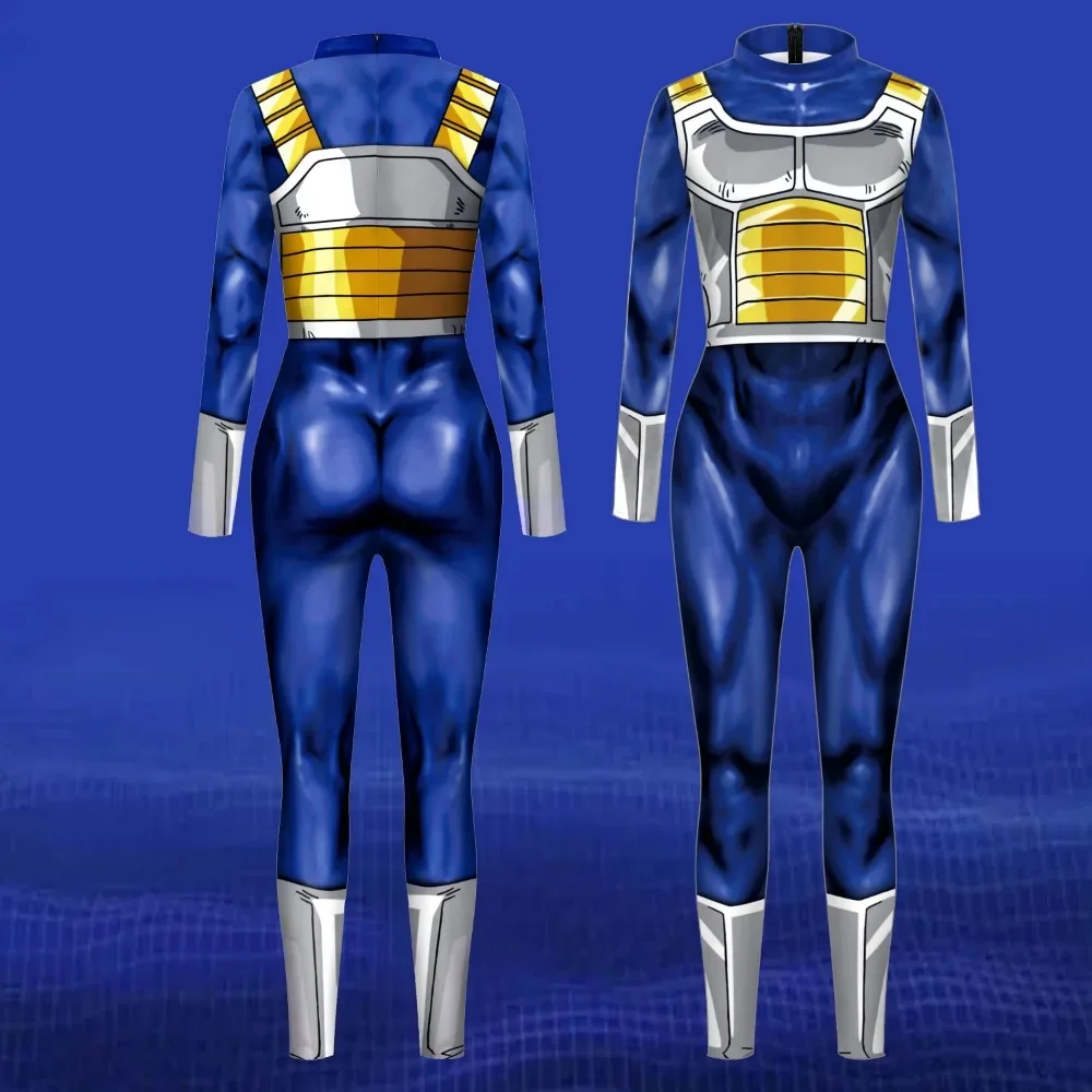 

Anime Printing Fancy Outfit Long Sleeve Cosplay Adult Costume Catsuits Muscle Mens Bodysuit Tight Zentai Jumpsuit