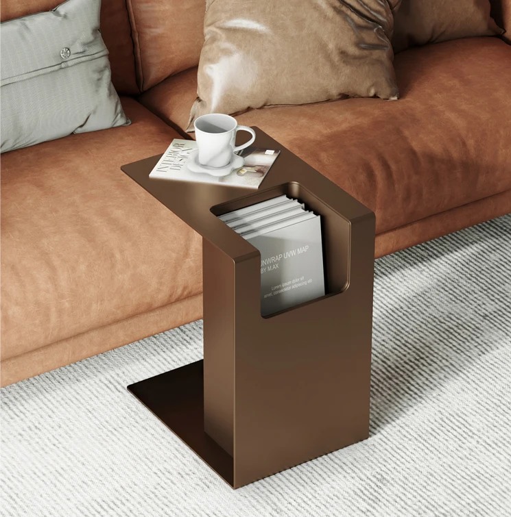 Minimalistyczny stolik do herbaty Designerski nowoczesny stolik Okrągłe luksusowe stoliki kawowe Okrągłe meble Stoliki końcowe do salonu
