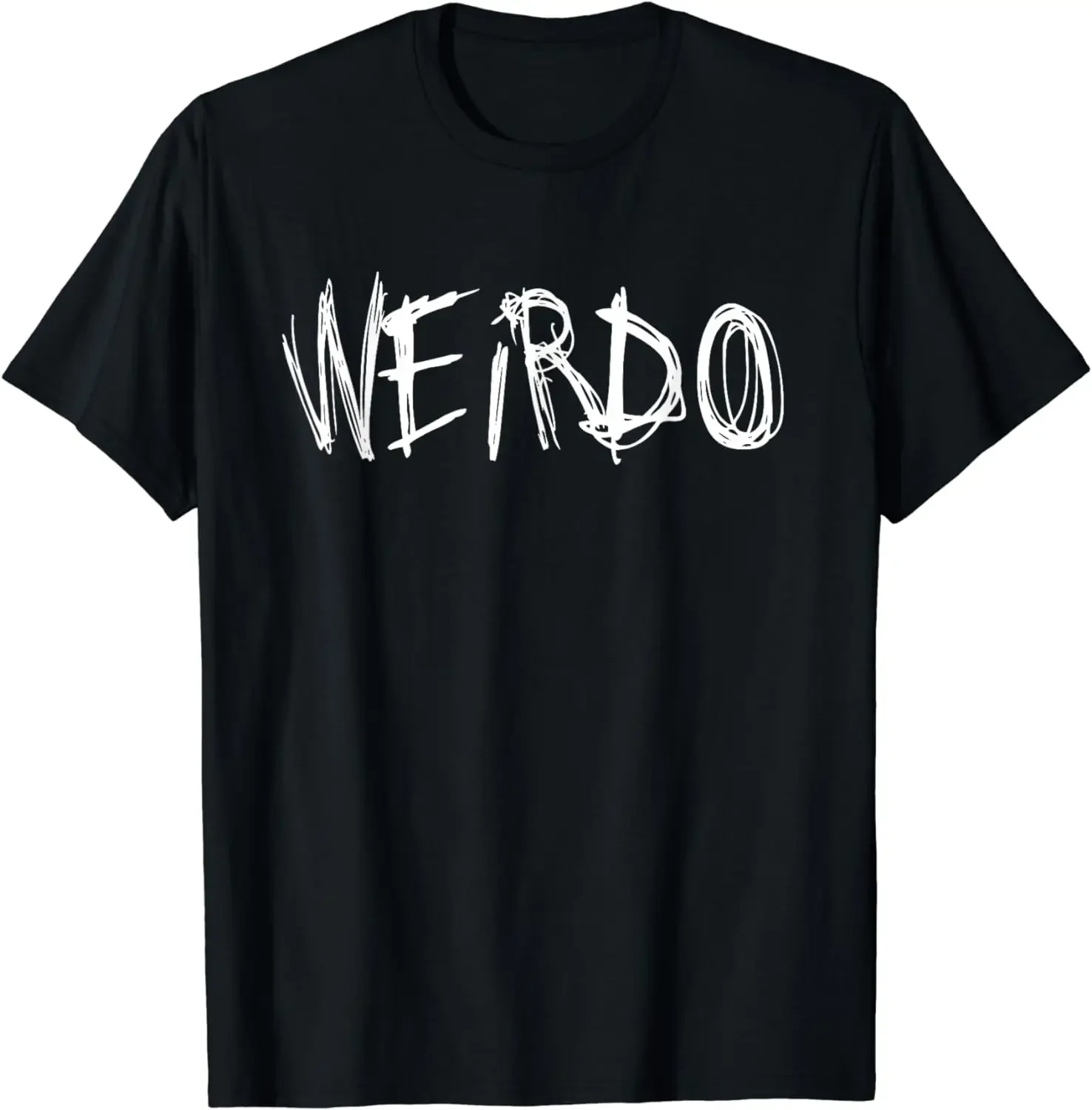 WEIRDO Punk Emo T-Shirt Funny Goth Heavy Metal Shirt Gift T-Shirt  Streetwear  Shirts for Men  Camisas De Hombre