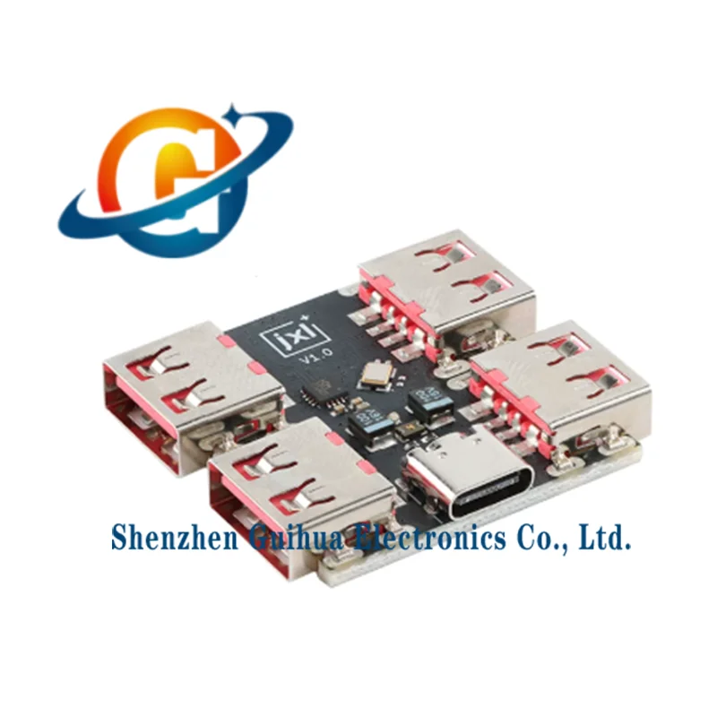 2pcs XL334P4 type-c extender USB-HUB 4-channel docking station USB2.0 splitter hub module