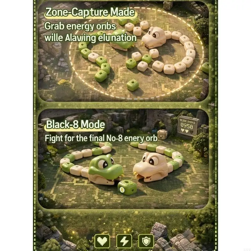 XXFE USB Rechargeable Remote Control Snake Toy for Kids 3 and Up Indoor Play
