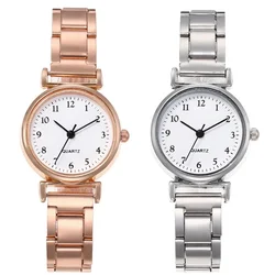 MAYZHISU Mini Women Watch Stainless Steel Ladies Wristwatch Light-luxury Women Quartz Watch Simple Business Female Clock Gift