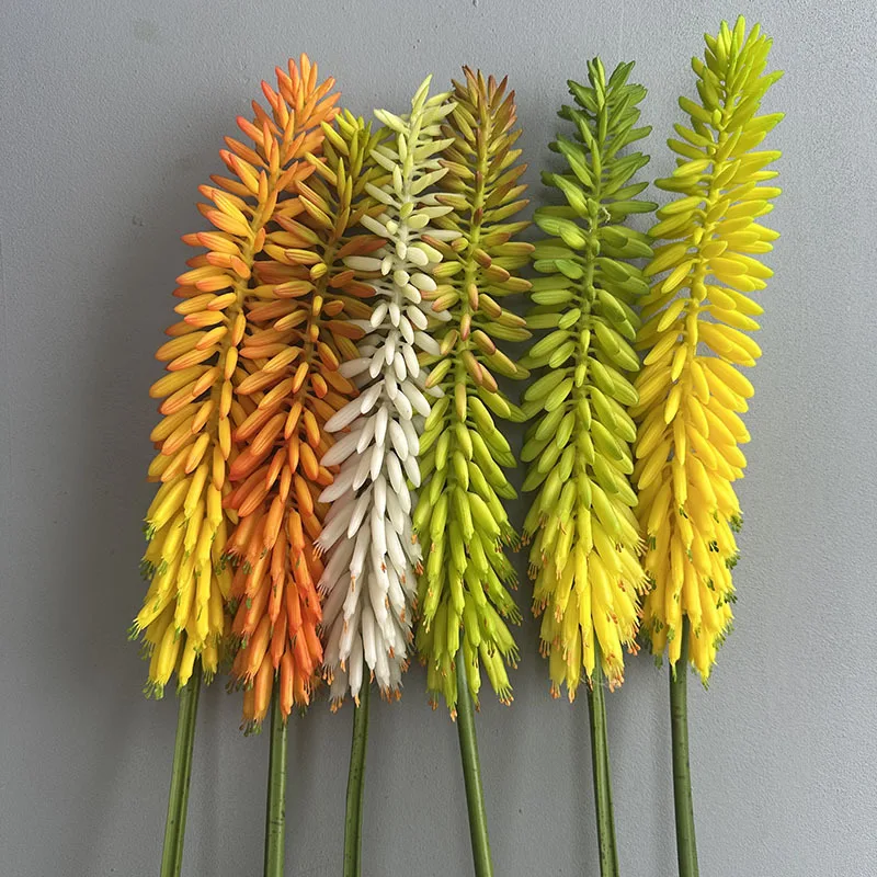 85 cm Simulation Aloe Vera Blume Zweig Weichen Kleber Grün Pflanzen Floral Einkaufszentrum Dekoration Künstliche Fackel Blumen Pflanze