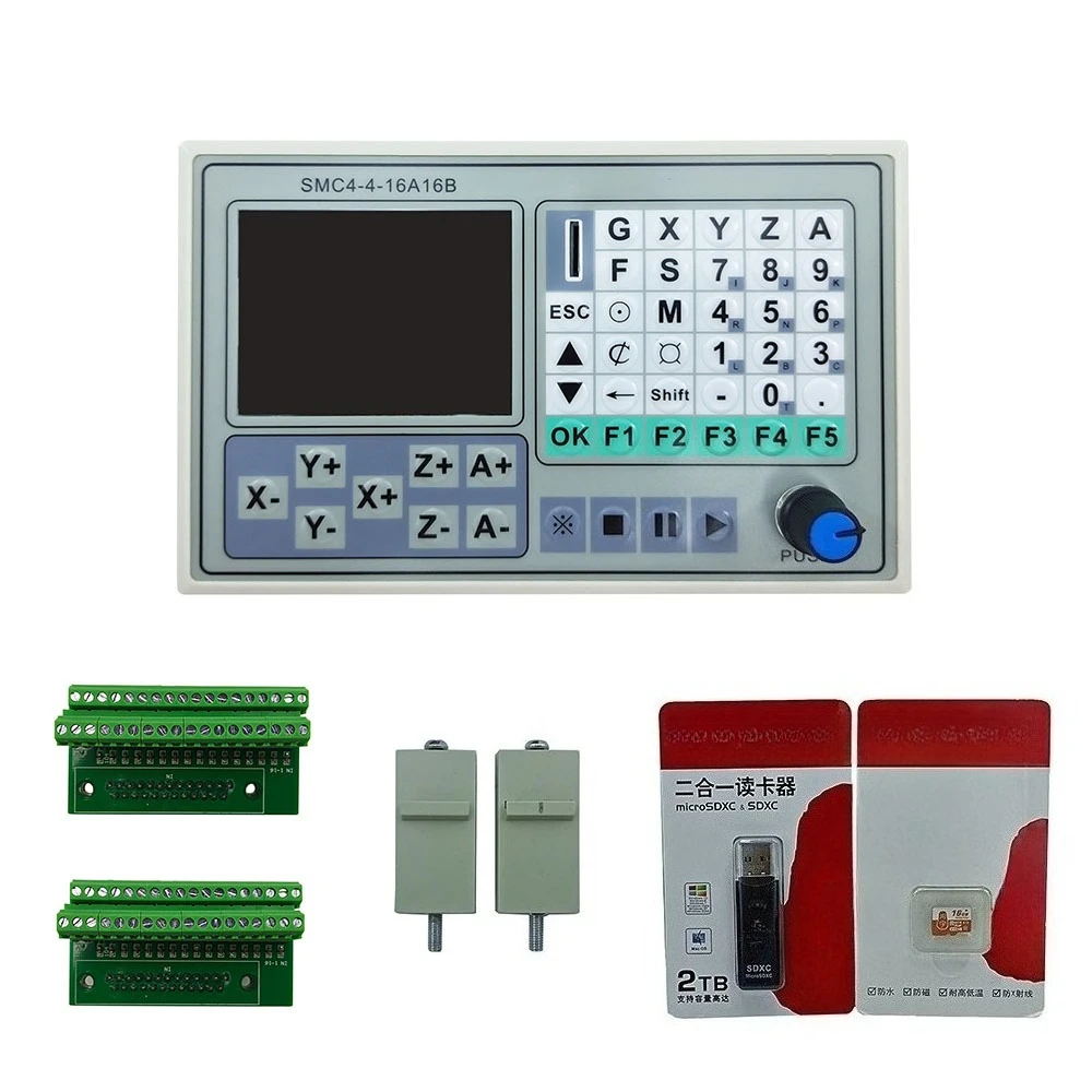 SMC4 engraving machine controller Stepping servo programming Offline pulse control 3-axis motor module contactor