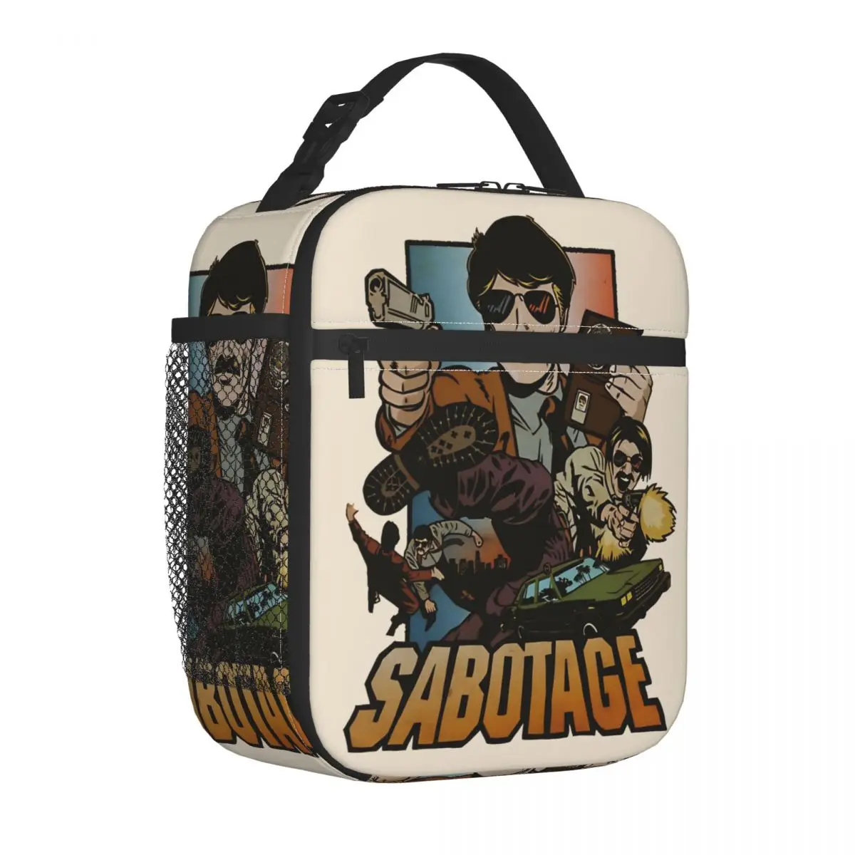

Сумка-холодильник Sabotage Beasties Boys, многоразовая, большая, для обедов и еды, для школы и активного отдыха