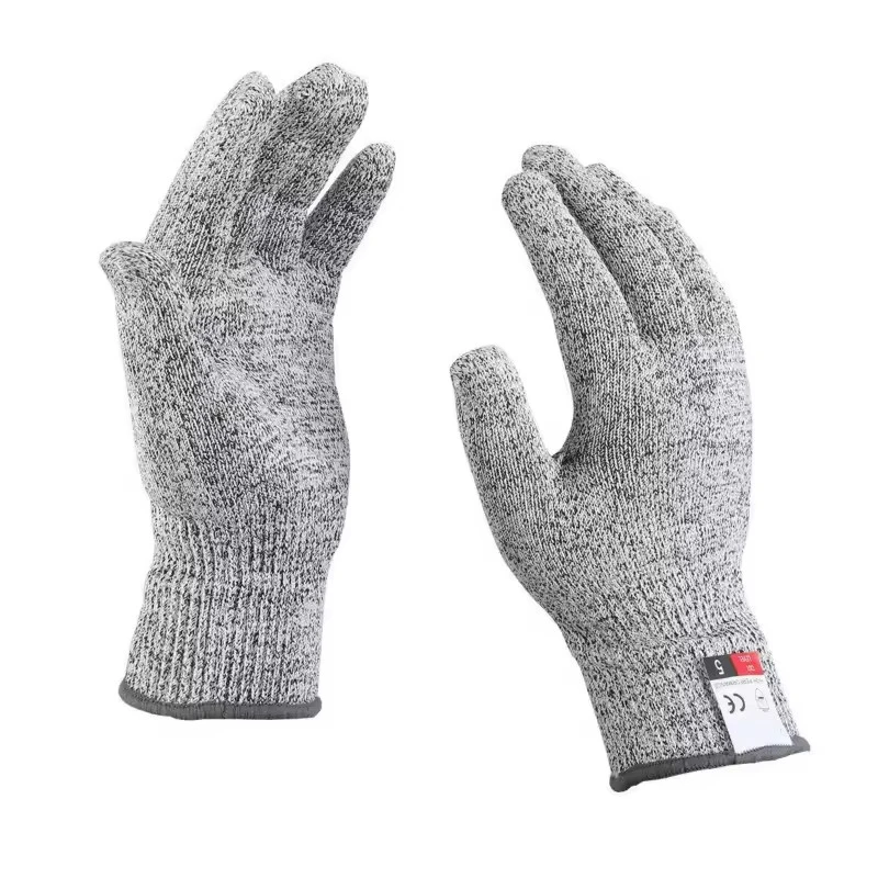 5 Level Safety Anti-Cut Work Gloves Kitchen Gardening Anti-Cut Knitted Gloves Anti-Thorn Wear-Resistant Glass Building Gloves