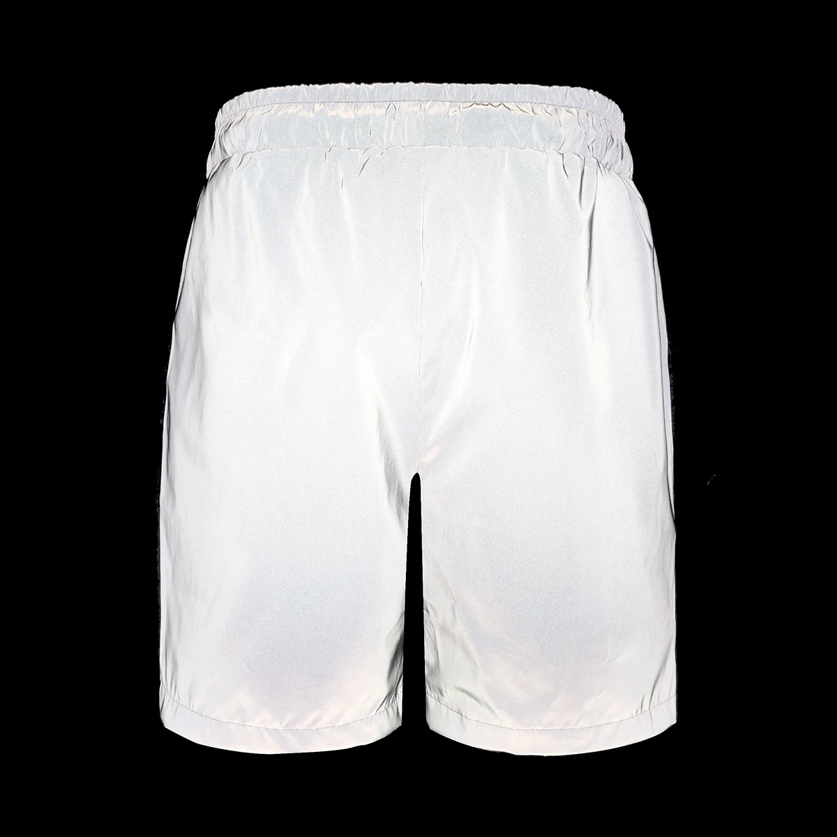 Summer Thin Reflective Shorts Men's Fashion Loose Outdoor Jogging Cycling Safety Luminous Short Pants Hip Hop Streetwear Male