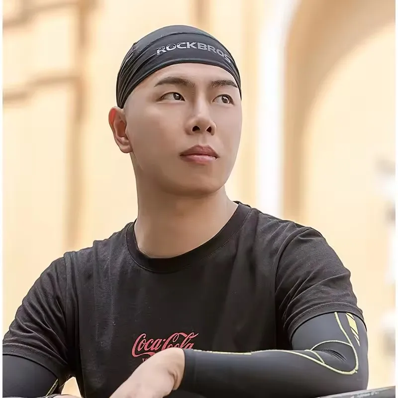 ROCKBROS ฤดูร้อนกีฬา Headscarf UV Protection Quick แห้งขี่จักรยานผ้าพันคอหมวกโจรสลัดจักรยานแถบคาดศีรษะ Biker Headwrap Men Headwear