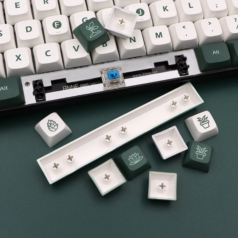 

Колпачки для клавиш ботанического сада pbt Dye Sub Keycap для переключателей MX, механическая клавиатура, дропшиппинг