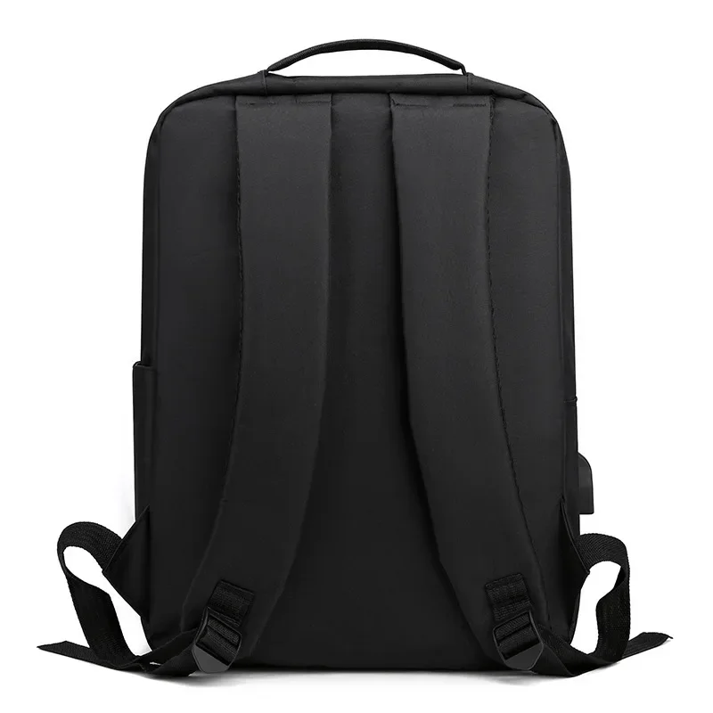 Backpack USB Rechargeable Men's and Women's Large Capacity Simple Business Computer Backpack Leisure Travel Student Backpack