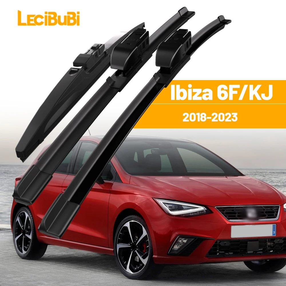 For Seat Ibiza 6F KJ 2018-2023 1set Front & Rear Windshield Wiper Blades Windscreen Wipers 2019 2020 2021 2022 Accessories