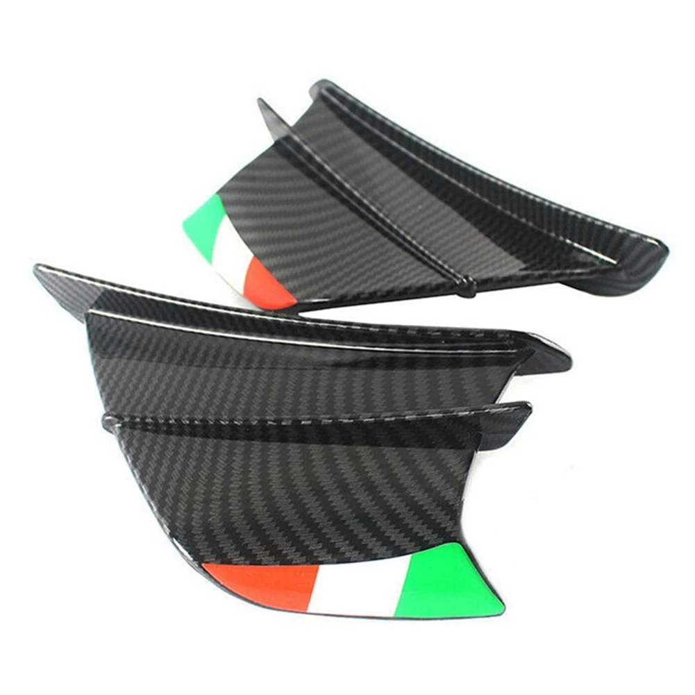 ABOK-Universal Carbon Fiber Winglet Guard Air Deflector Wing For DUCATI 899 959 1199 1299 PANIGALE V4 R/S V2