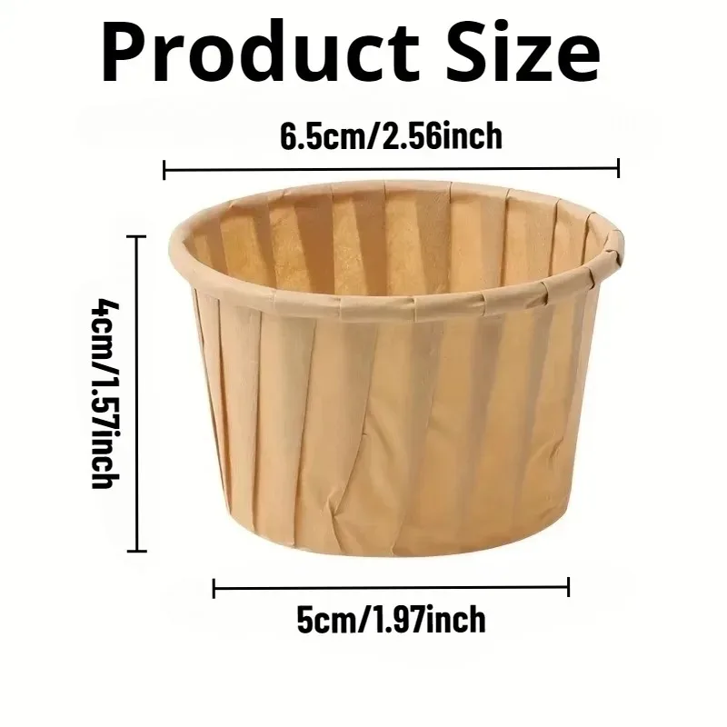 50/100PCS Cake Baking Roll Edge Muffin Cup Paper Tray Oilproof Cupcake Liner Baking Cup  Party Wedding Cupcake Wrapper Paper