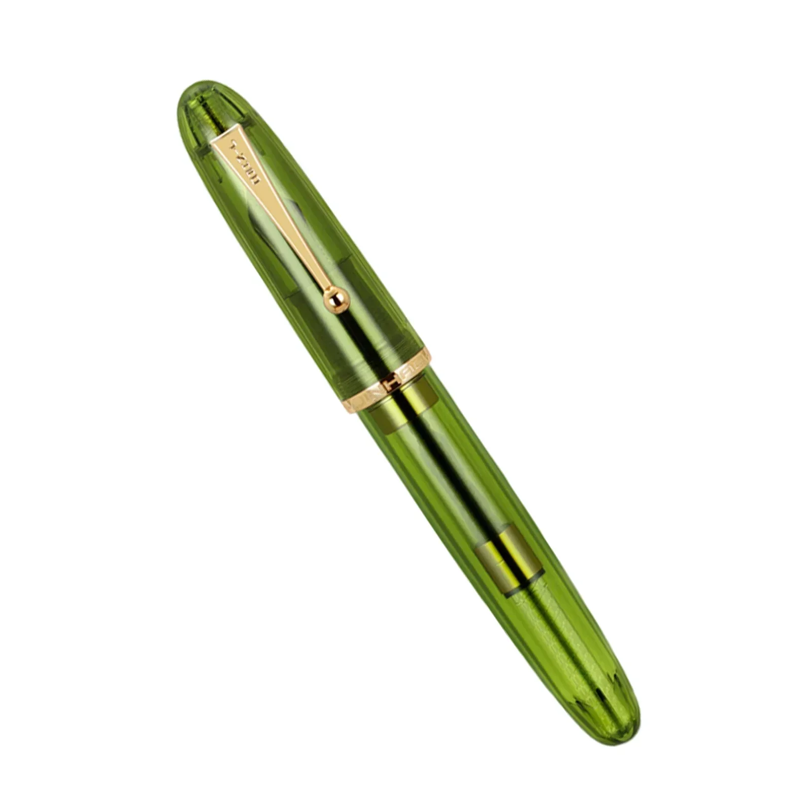 New Jinhao 9019 Fountain Pen Transparent Olive Green Writing Ink Pen With Limited Heartbeat F Nib Ink Pens For Calligraphy Signa