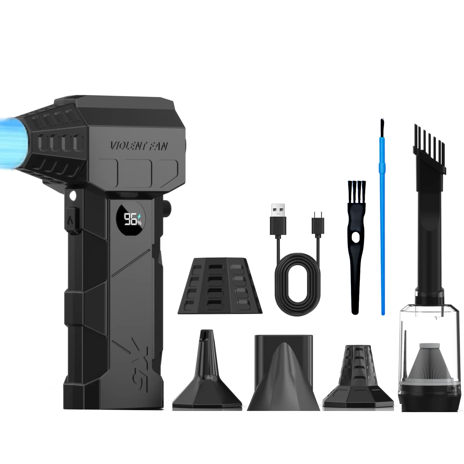 

НОВЫЙ высокопроизводительный вентилятор 2025X5, портативный ручной вентилятор, инструменты для чистки автомобиля, высокопроизводительный турбинный вентилятор, парикмахерские инструменты