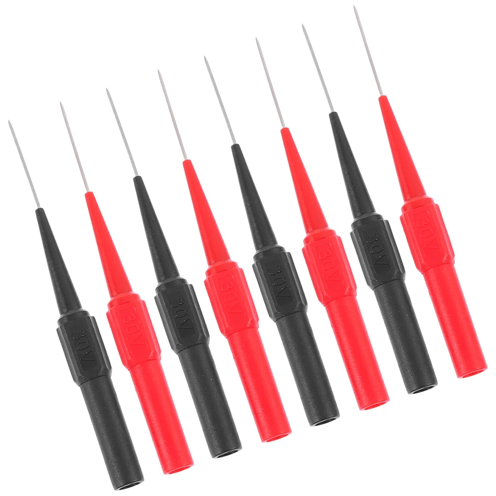 

8pcs Multimeter Test Probes Stainless Piercing Needles Electrical Automotive Construction Measurement