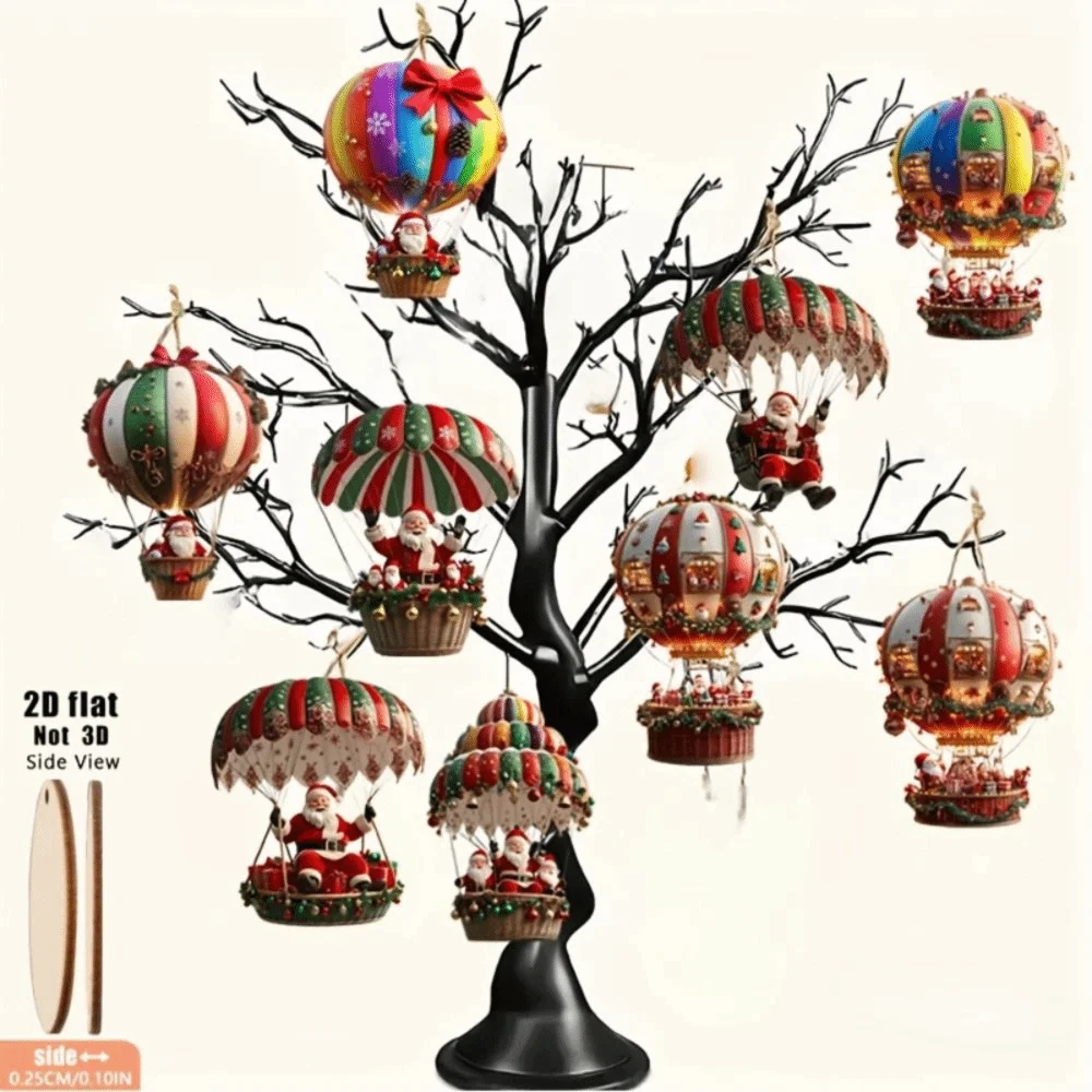 10Pcs Santa Claus Christmas Tree Hanging Portable Handmade Christmas Tree Decor Props Christmas Decor Garden Decorations