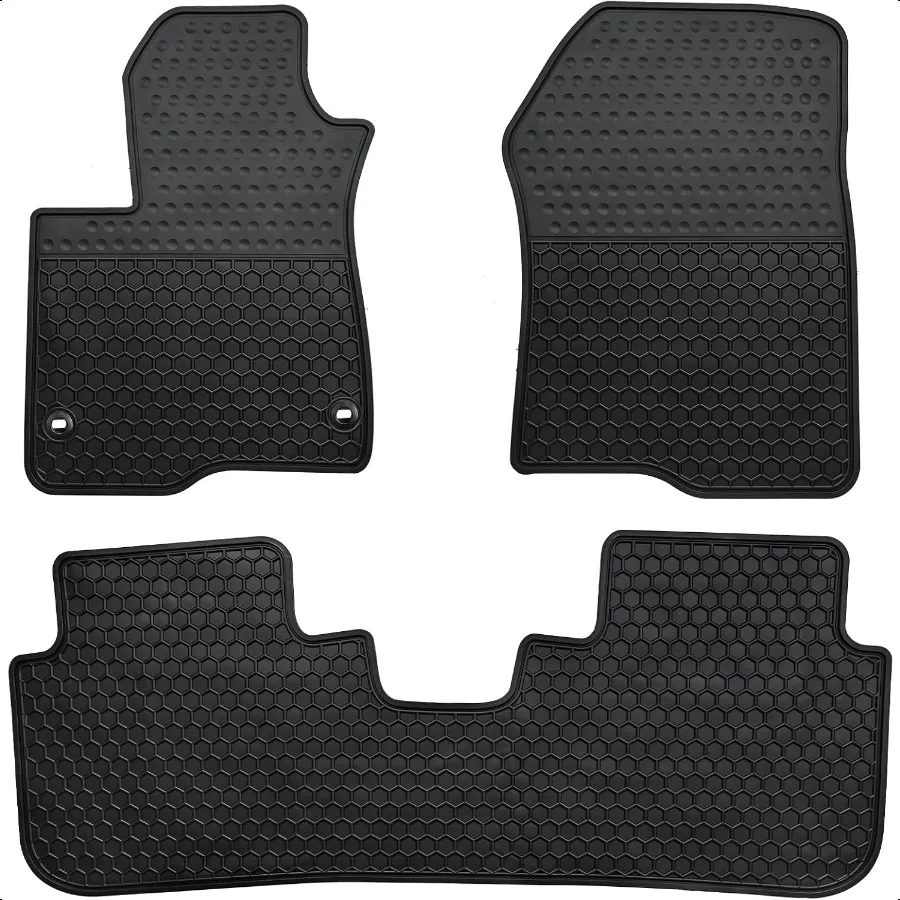 Car Rubber Floor Mat for  CRV 2023 2024 2025 CRV Included Hybrid Custom Fit Black Auto Mats Liner All Weather Protection Heavy