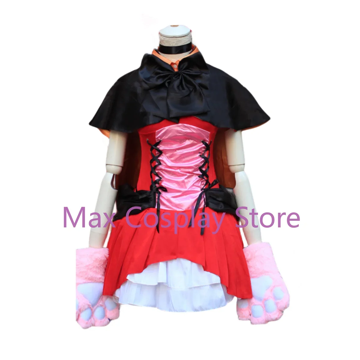 Max Anime LoveLive! Nico Yazawa Cosplay Costume Wig Cat Dress Devil Witch Maid Attire Uniform Woman Sexy Kawaii Carnival Suit view 2